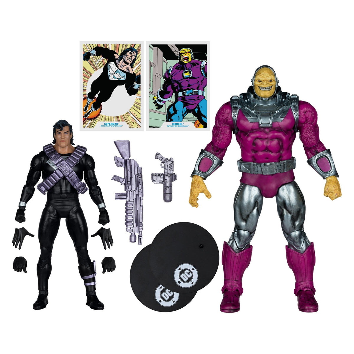 Produktbild DC Multiverse Megafig 2-pack actionfigurer Mongul vs Superman
