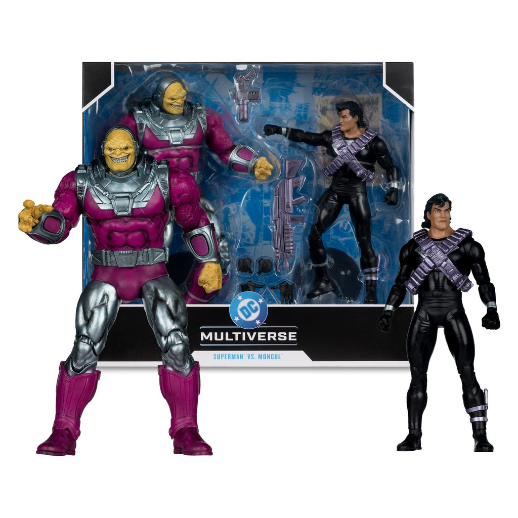 Produktbild DC Multiverse Megafig 2-pack actionfigurer Mongul vs Superman
