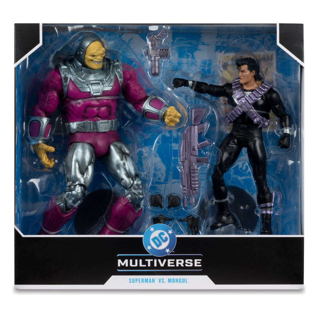 Produktbild DC Multiverse Megafig 2-pack actionfigurer Mongul vs Superman