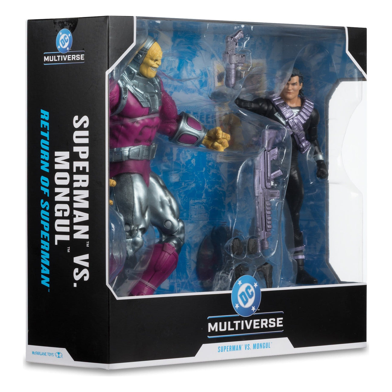 Produktbild DC Multiverse Megafig 2-pack actionfigurer Mongul vs Superman