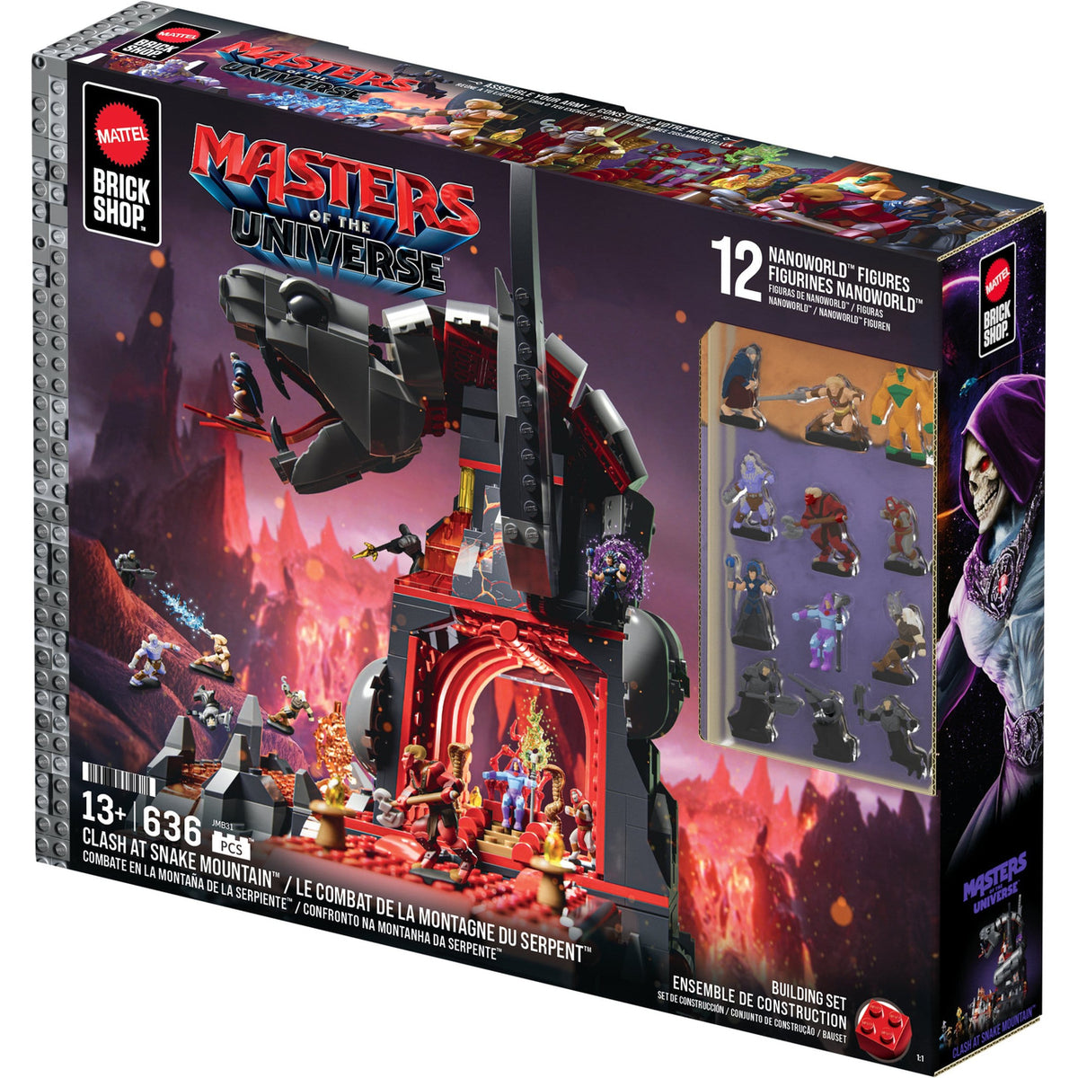 Produktbild Masters of the Universe Mattel Brick Shop Byggset Snake Mountain