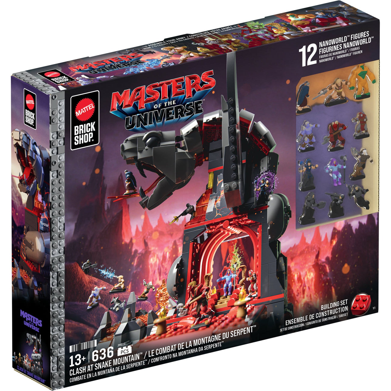 Produktbild Masters of the Universe Mattel Brick Shop Byggset Snake Mountain