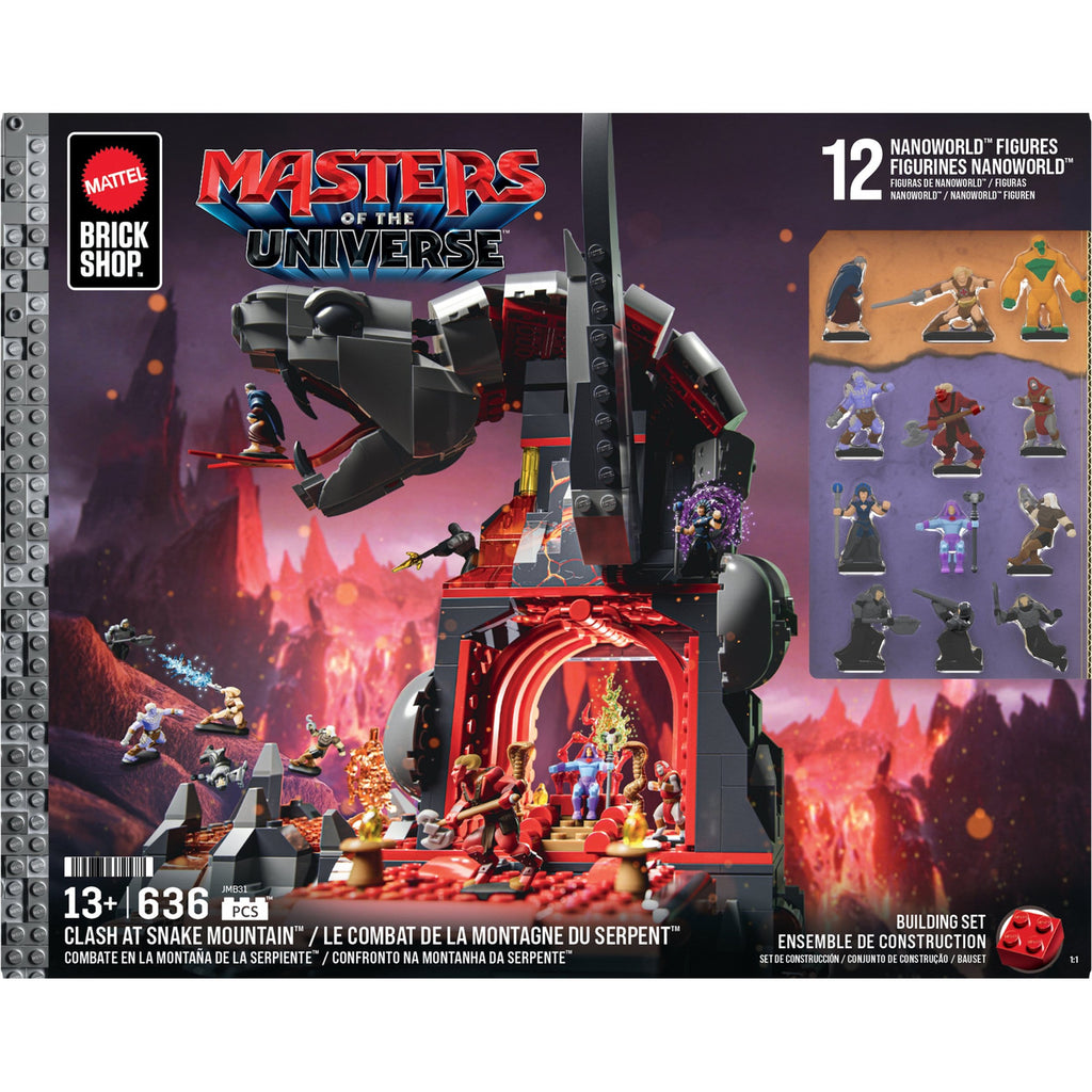 Produktbild Masters of the Universe Mattel Brick Shop Byggset Snake Mountain