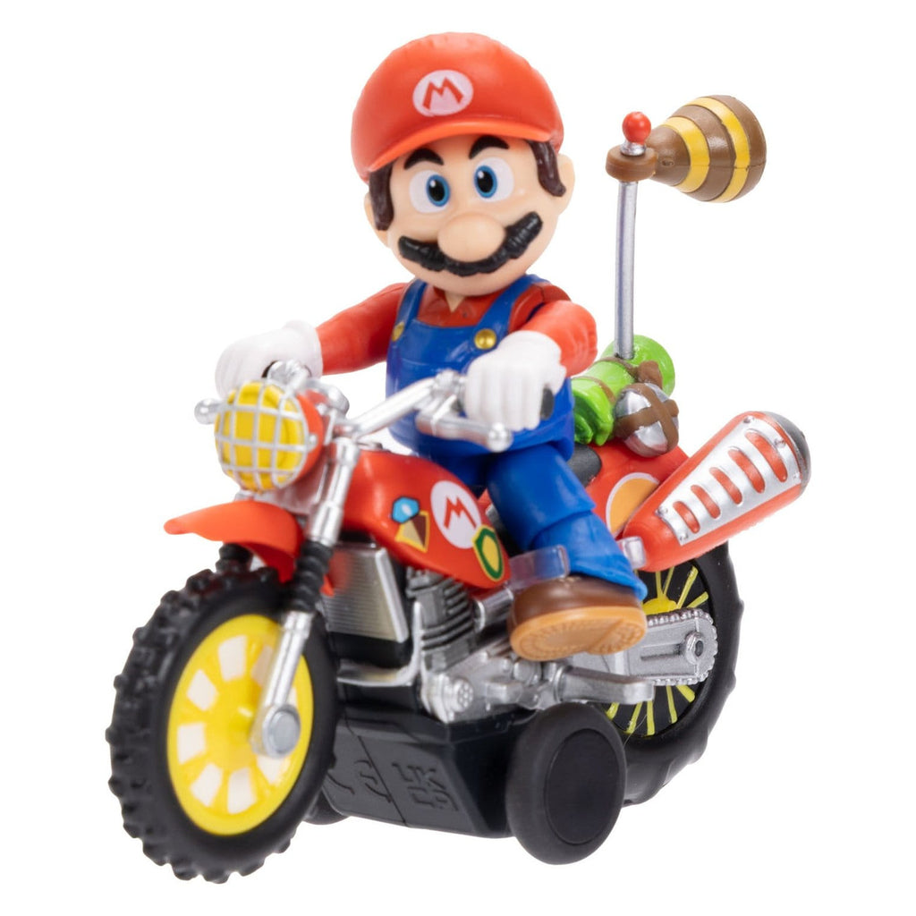 Produktbild Super Mario Galaxy Movie actionfigur med motorcykel