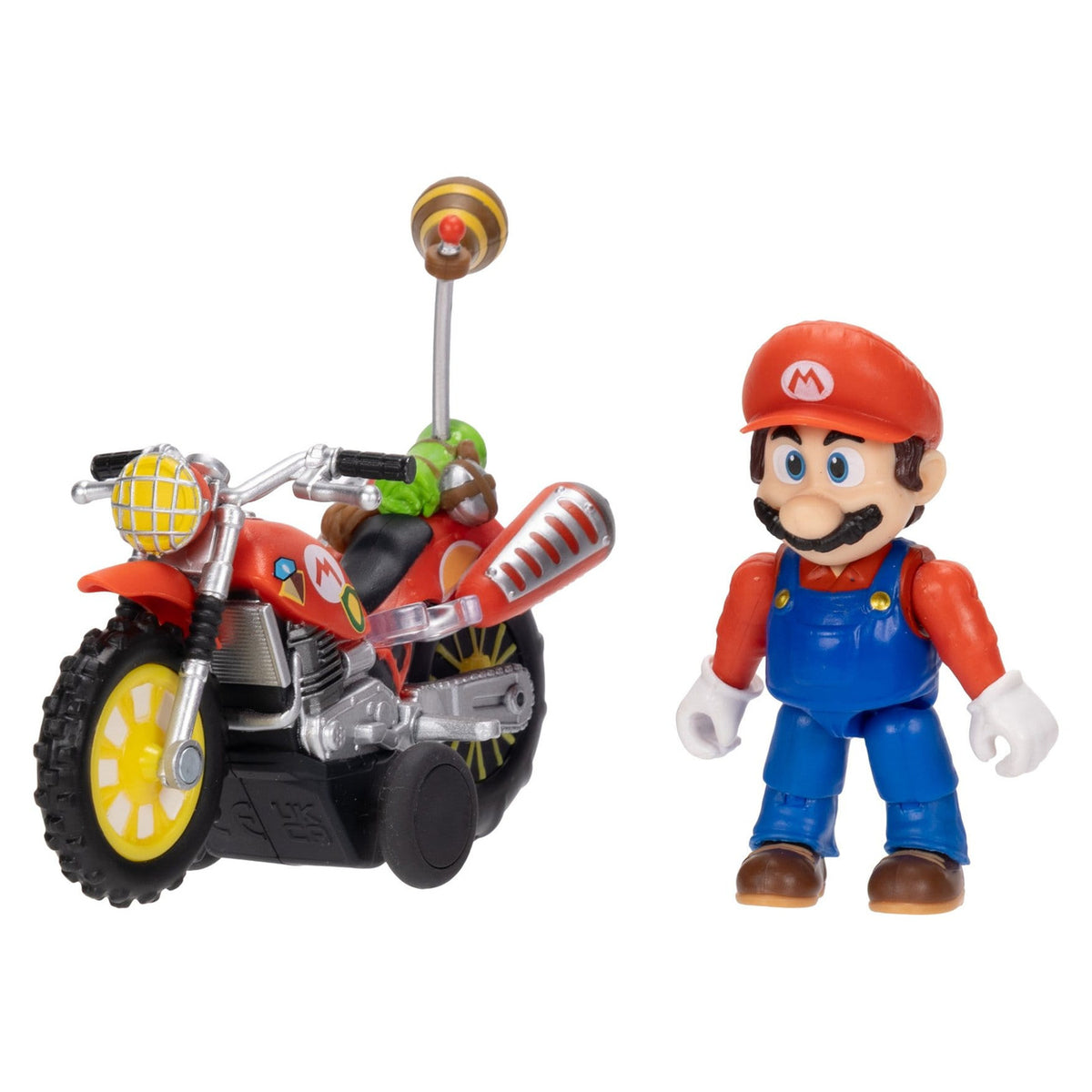 Produktbild Super Mario Galaxy Movie actionfigur med motorcykel