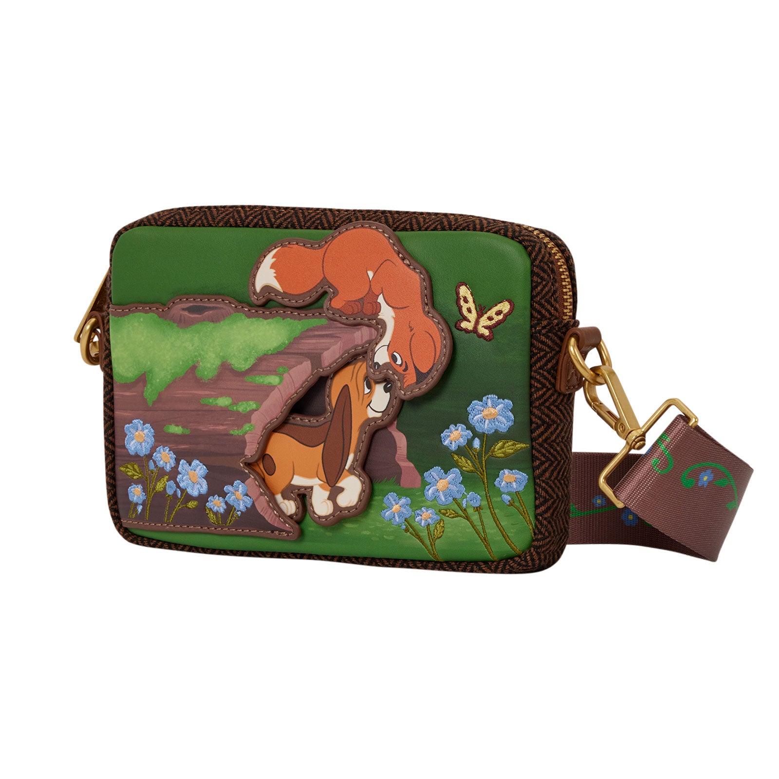 Produktbild Räv och röd hund - Tod och Vixey crossbody-väska med plånbok