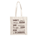 Product image Garrett, John and Dean cotton tote bag for Off Campus fans