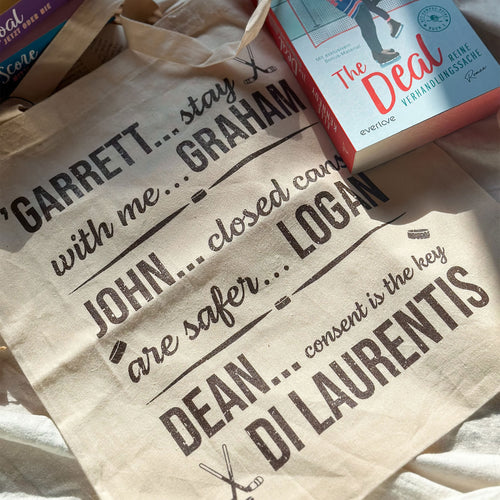 Produktbild Garrett, John och Dean tygkasse för Off Campus-fans