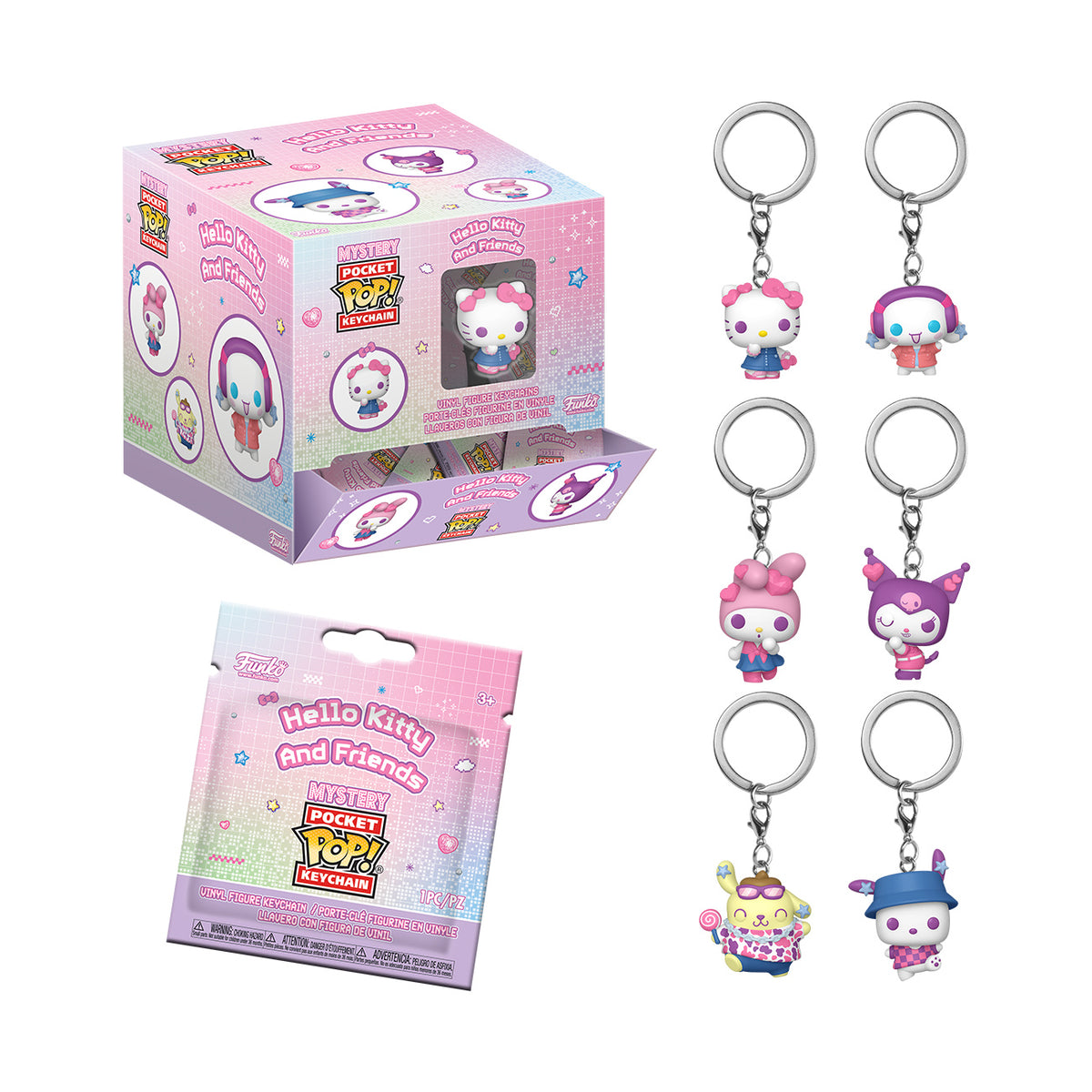 Produktbild Hello Kitty and Friends – Mystery Funko Pop Nyckelring