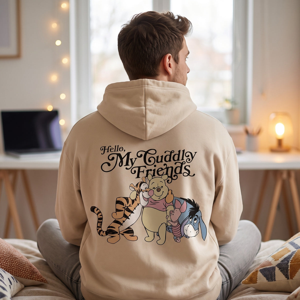 Produktbild Nalle Puh - Friends Hoodie beige