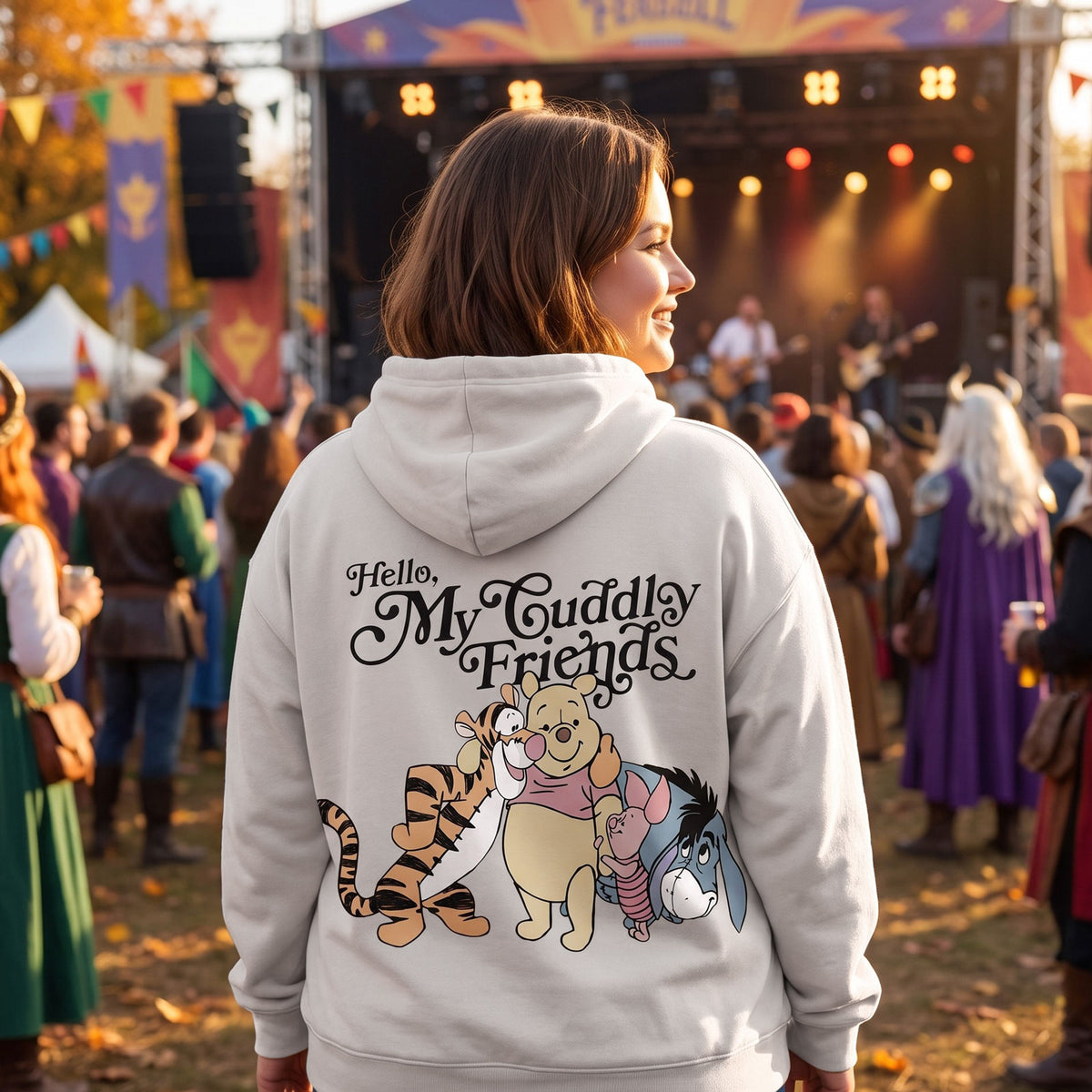 Product image Winnie the Pooh - Friends Hoodie white