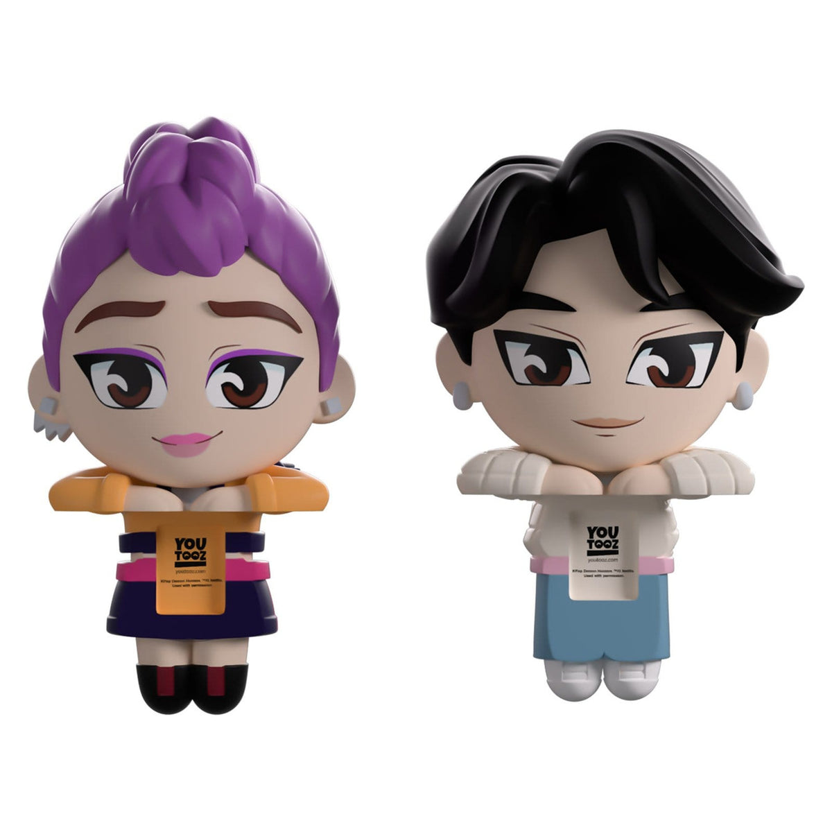Produktbild KPop Demon Hunters - Jinu och Rumi Monitor Buddiez vinylfigursset