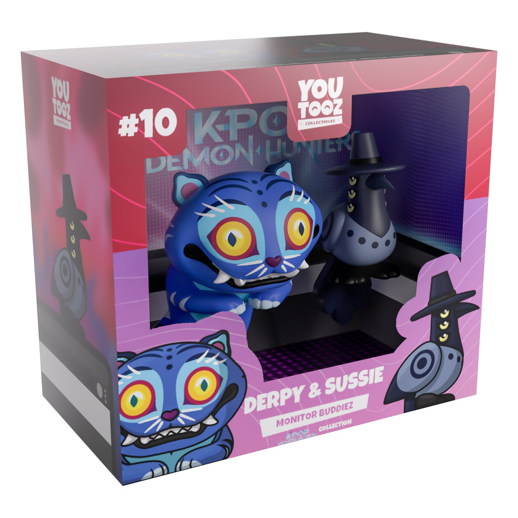Produktbild KPop Demon Hunters - Derpy och Sussie Monitor Buddiez vinylfigurset