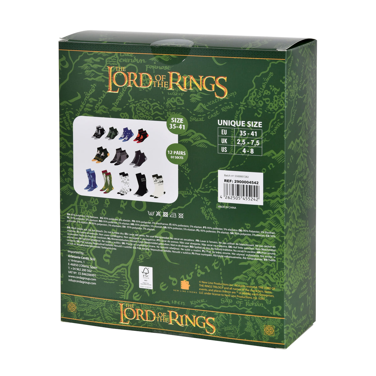 Produktbild Sagan om Ringen – Midgård strumpor adventskalender