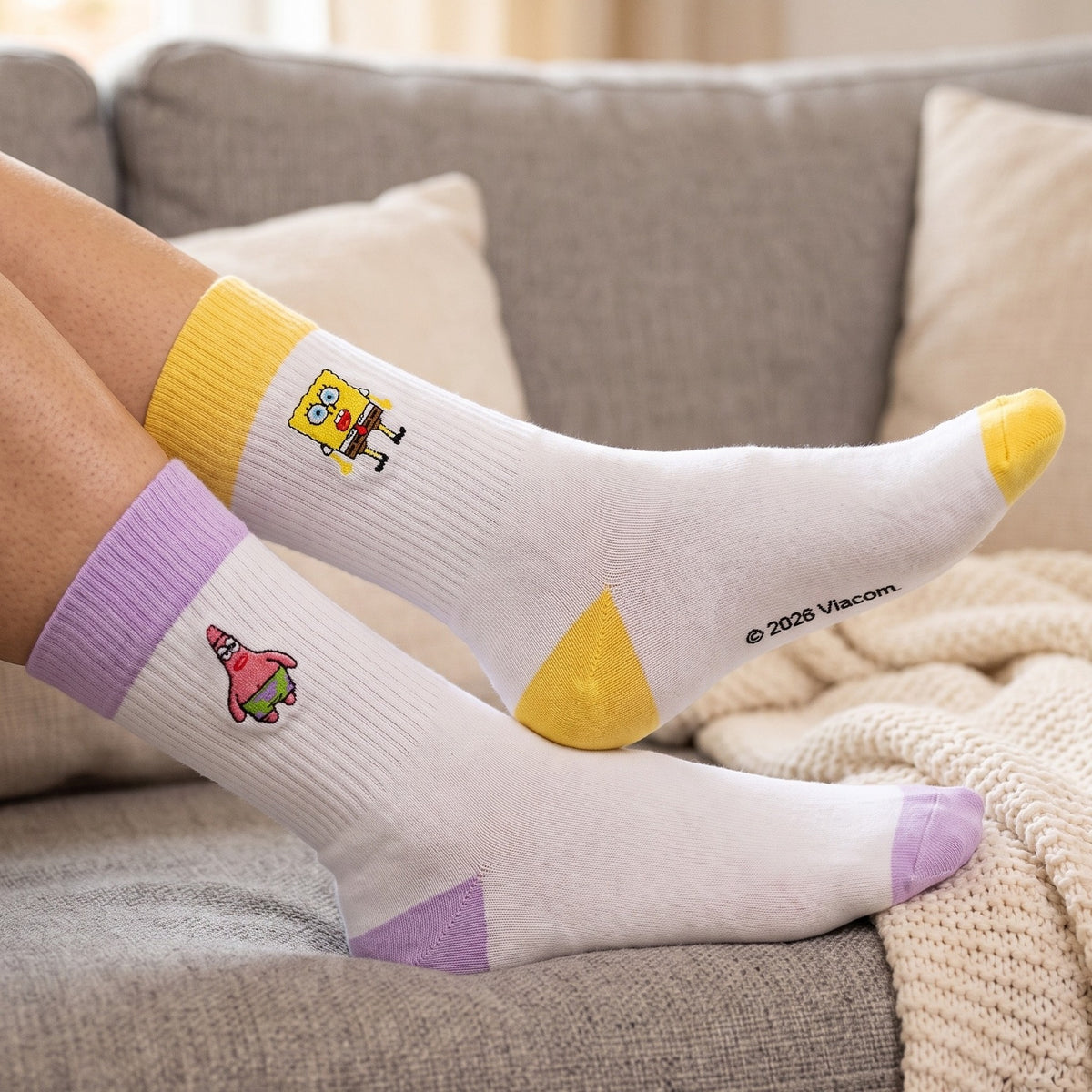 Produktbild SvampBob Fyrkant - Patrick och SvampBob 2-pack strumpor