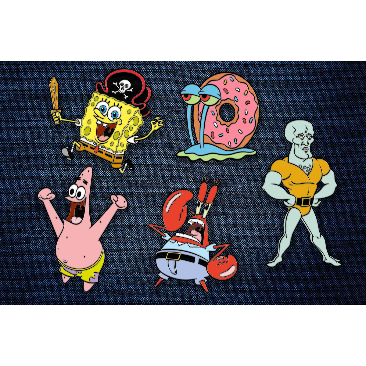 Produktbild SvampBob – Friends 5-pack pins