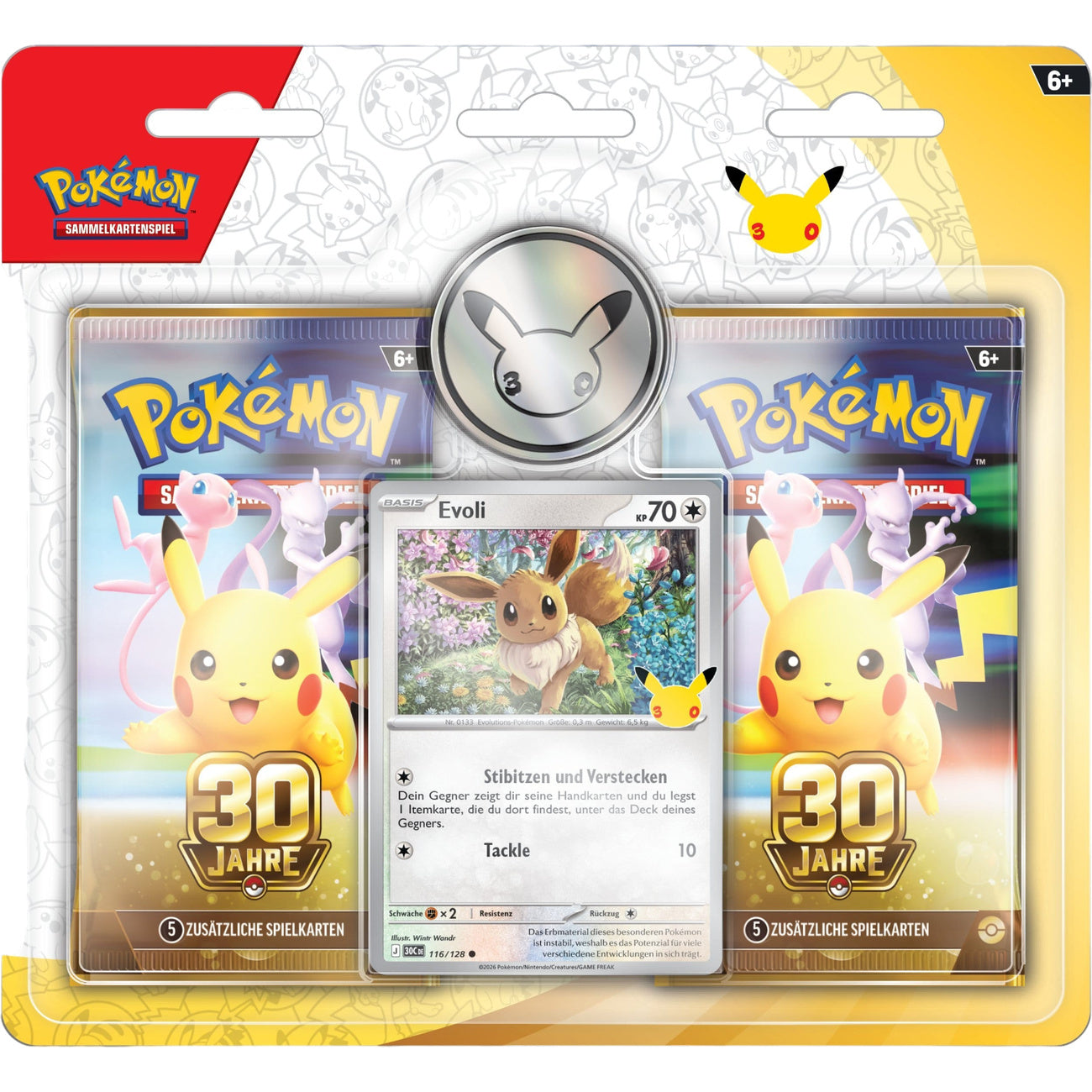 Produktbild Pokémon – 30-årsjubileum Samlarkort Blister 2-pack