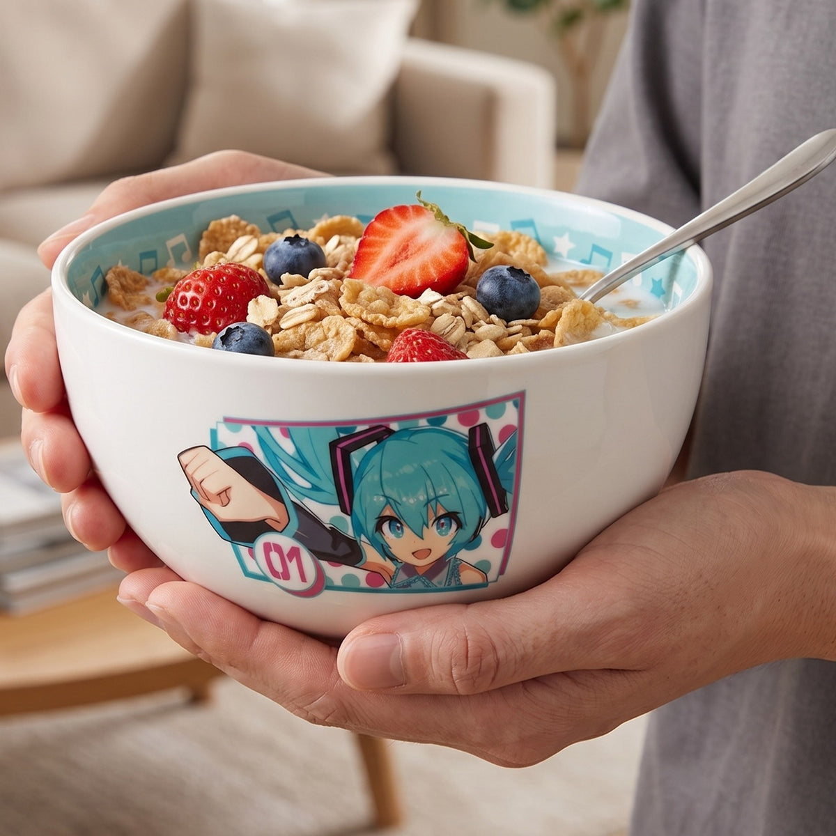 Produktbild Hatsune Miku - Frukostskål med G-klav