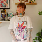 Produktbild Mizutsune T-shirt vit Limited Edition för Monster Hunter-fans
