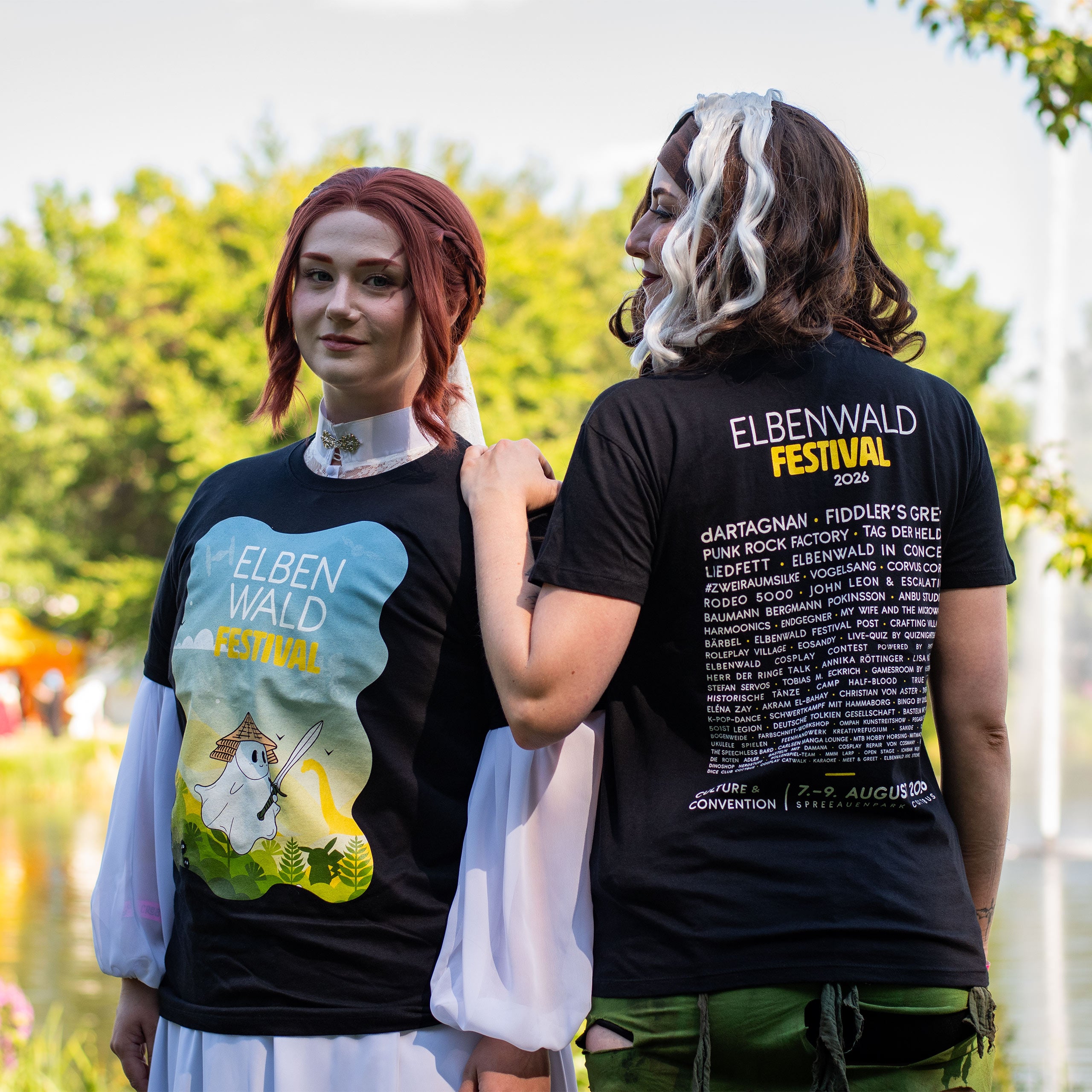 Produktbild Elbenwald Festival 2026 - Ghost Line Up T-shirt