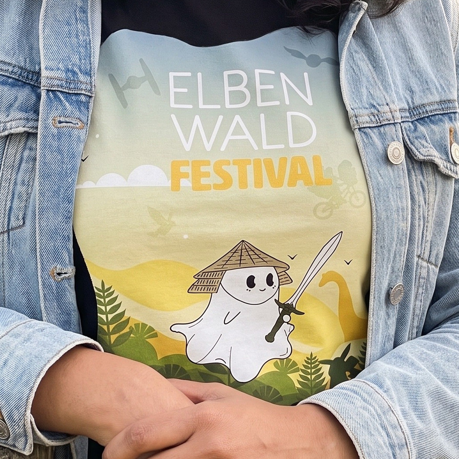 Produktbild Elbenwald Festival 2026 - Ghost Line Up T-shirt