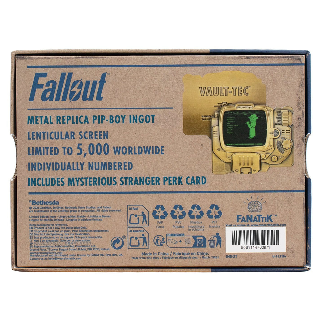 Produktbild Fallout - Pip-Boy Lentikulärt Tacka Samlarreplika Limited Edition