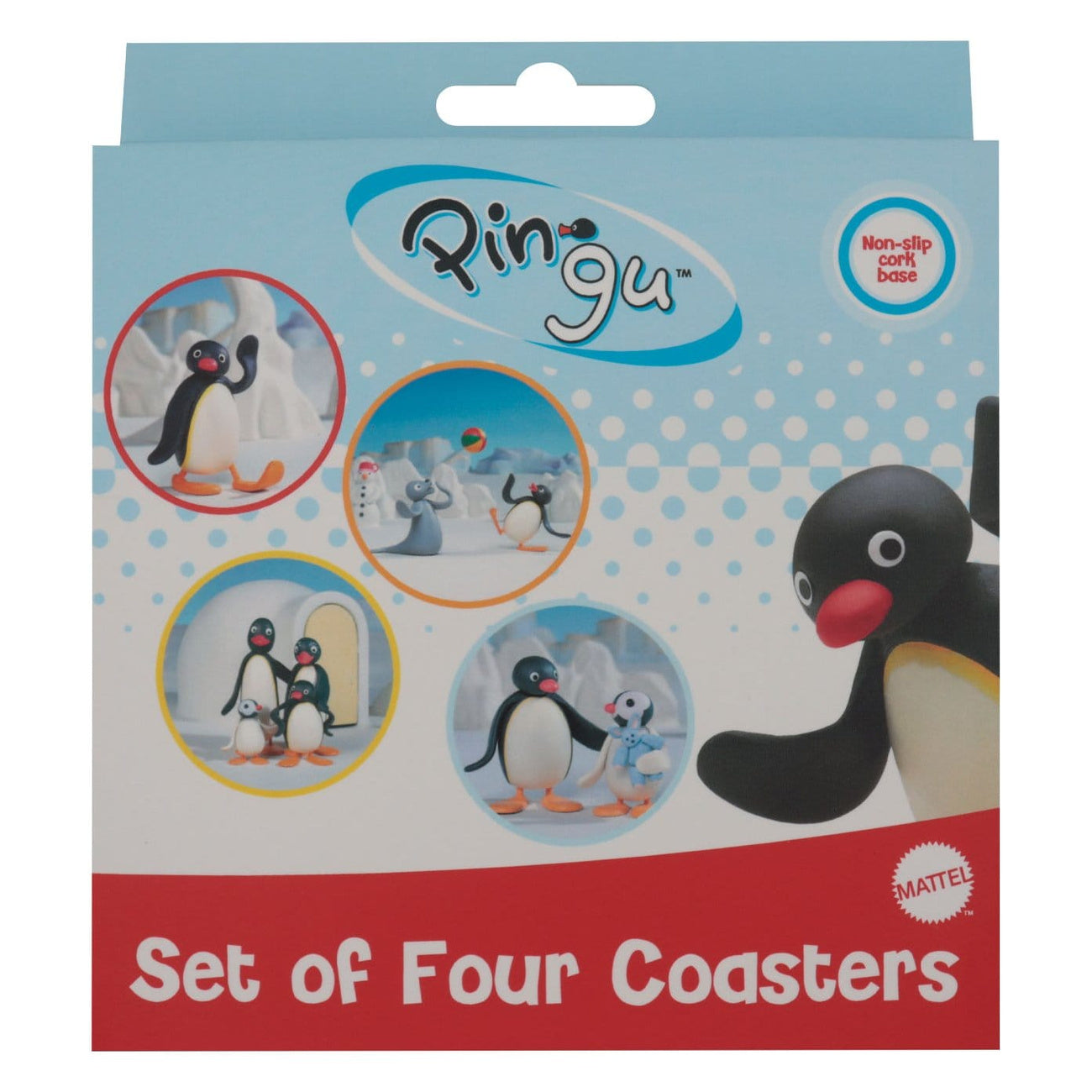 Produktbild Pingu - Family Glasunderlägg 4-pack