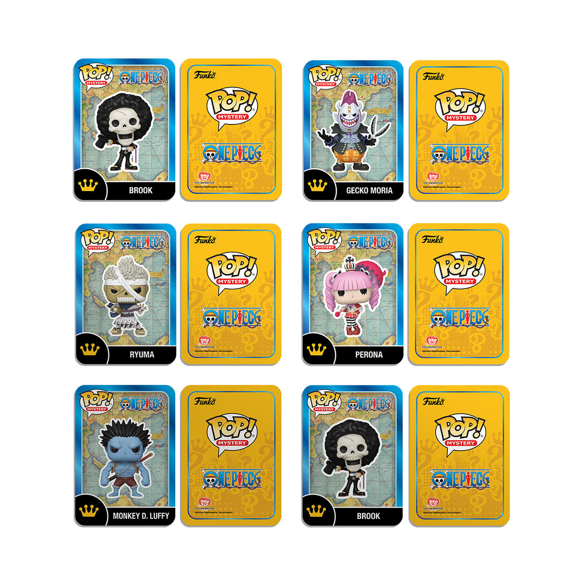 Produktbild One Piece - Mystery Funko Pop-figur 6-pack display