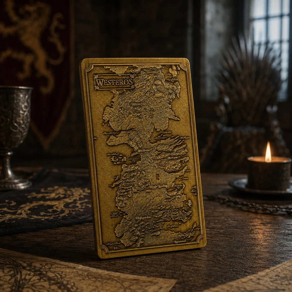 Produktbild Game of Thrones - Metalltacka med karta över Westeros