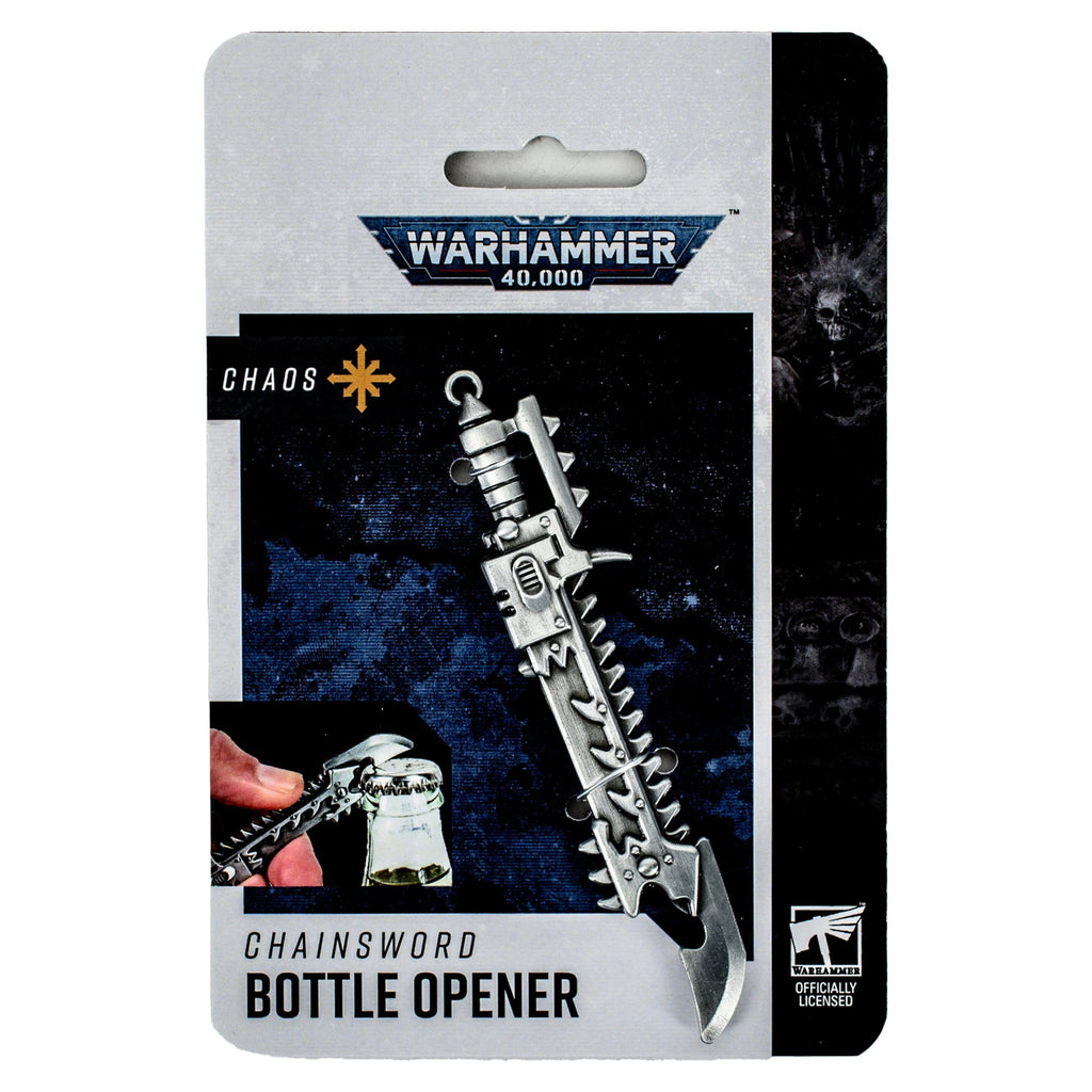 Produktbild Warhammer 40,000 Chaos Chainsword flasköppnare