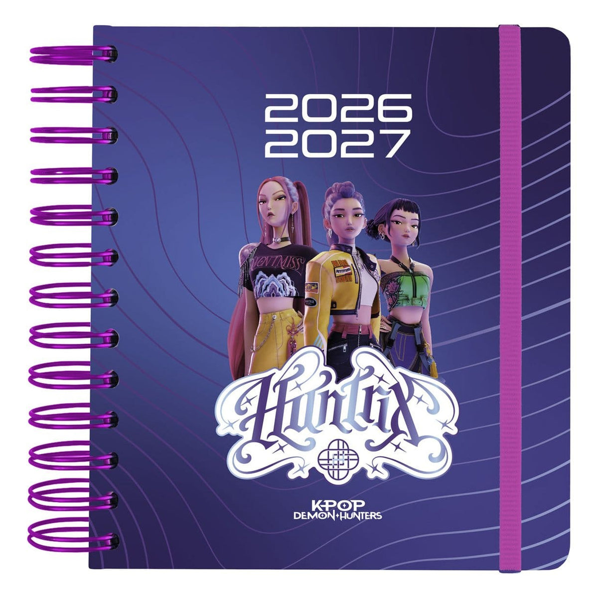Produktbild KPop Demon Hunters 2026/2027 A5 dagplanerare