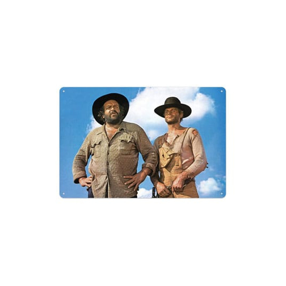 Produktbild Bud Spencer & Terence Hill Blå himmel plåtskylt 20 x