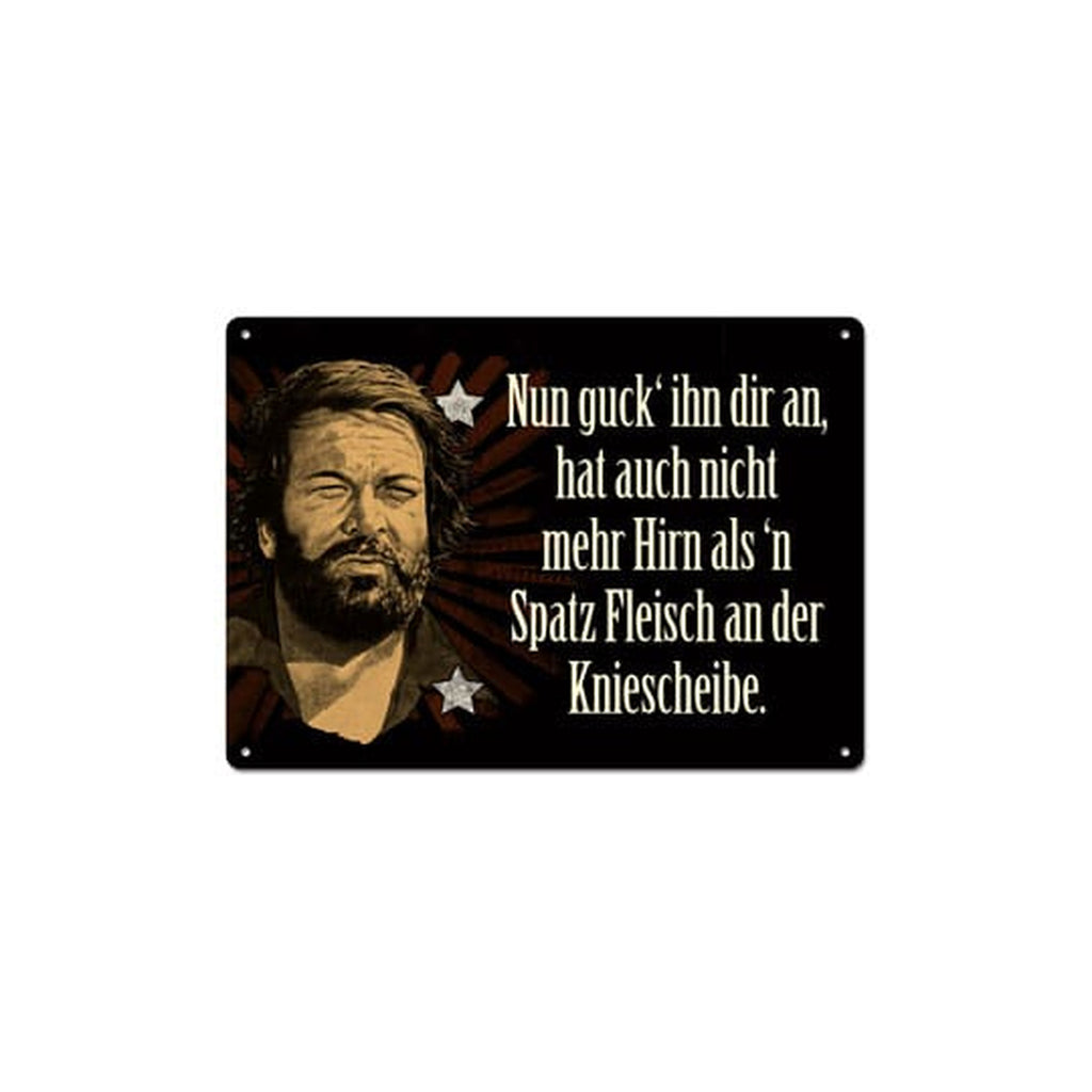 Produktbild Bud Spencer Plåtskylt Titta på honom,... 10 x 15 cm