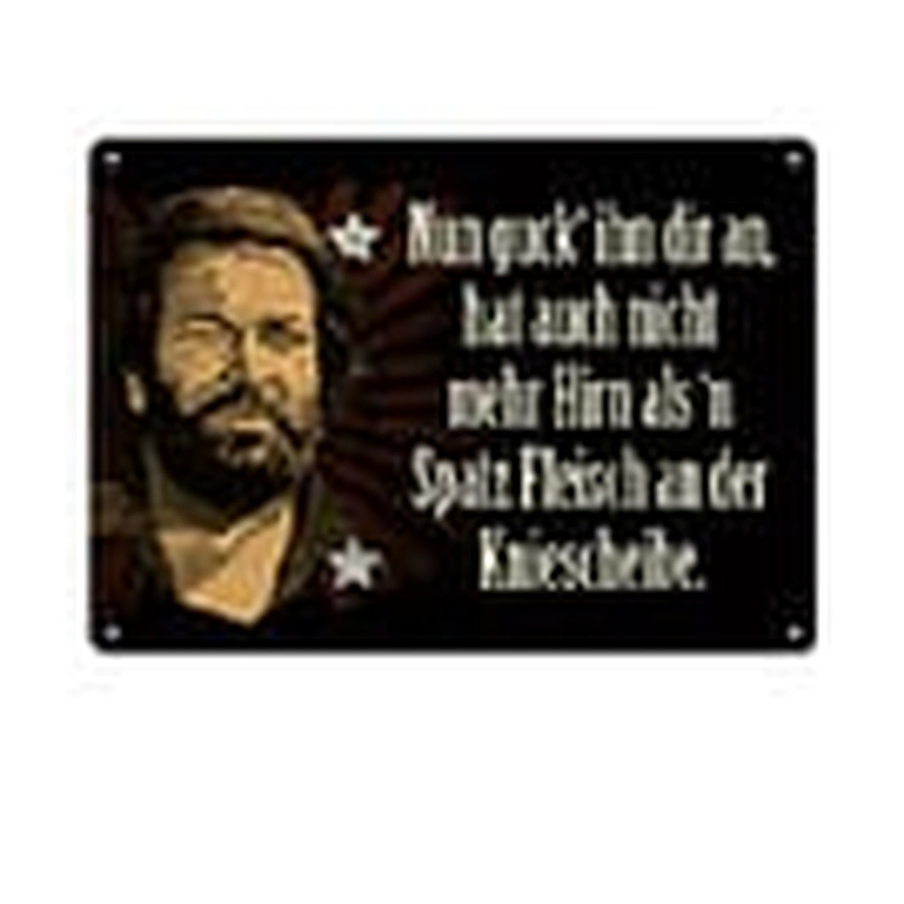 Produktbild Bud Spencer Plåtskylt Titta på honom,... 10 x 15 cm