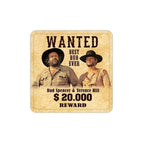 Produktbild Bud Spencer & Terence Hill Wanted ölunderlägg i metall - 10-pack