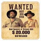 Produktbild Bud Spencer & Terence Hill Wanted ölunderlägg i metall - 10-pack