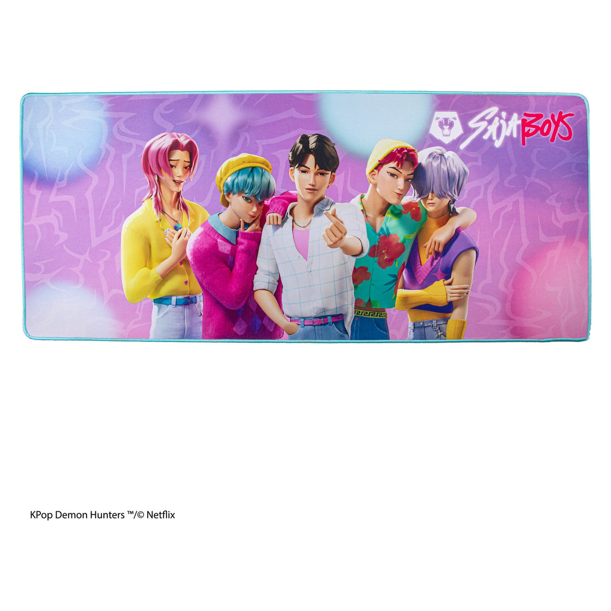 Produktbild KPop Demon Hunters Skrivbordsunderlägg Saja Boys XL