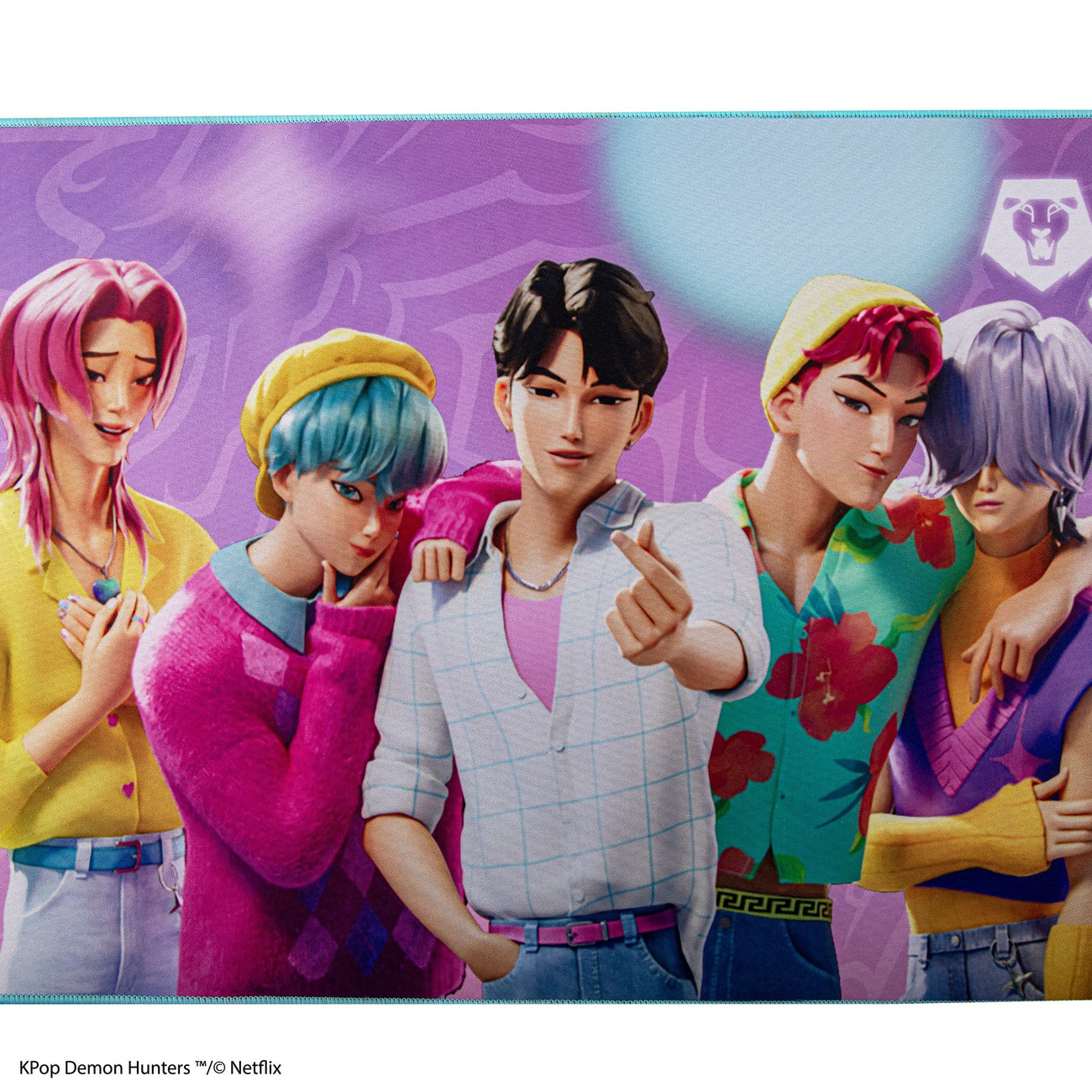 Produktbild KPop Demon Hunters Skrivbordsunderlägg Saja Boys XL