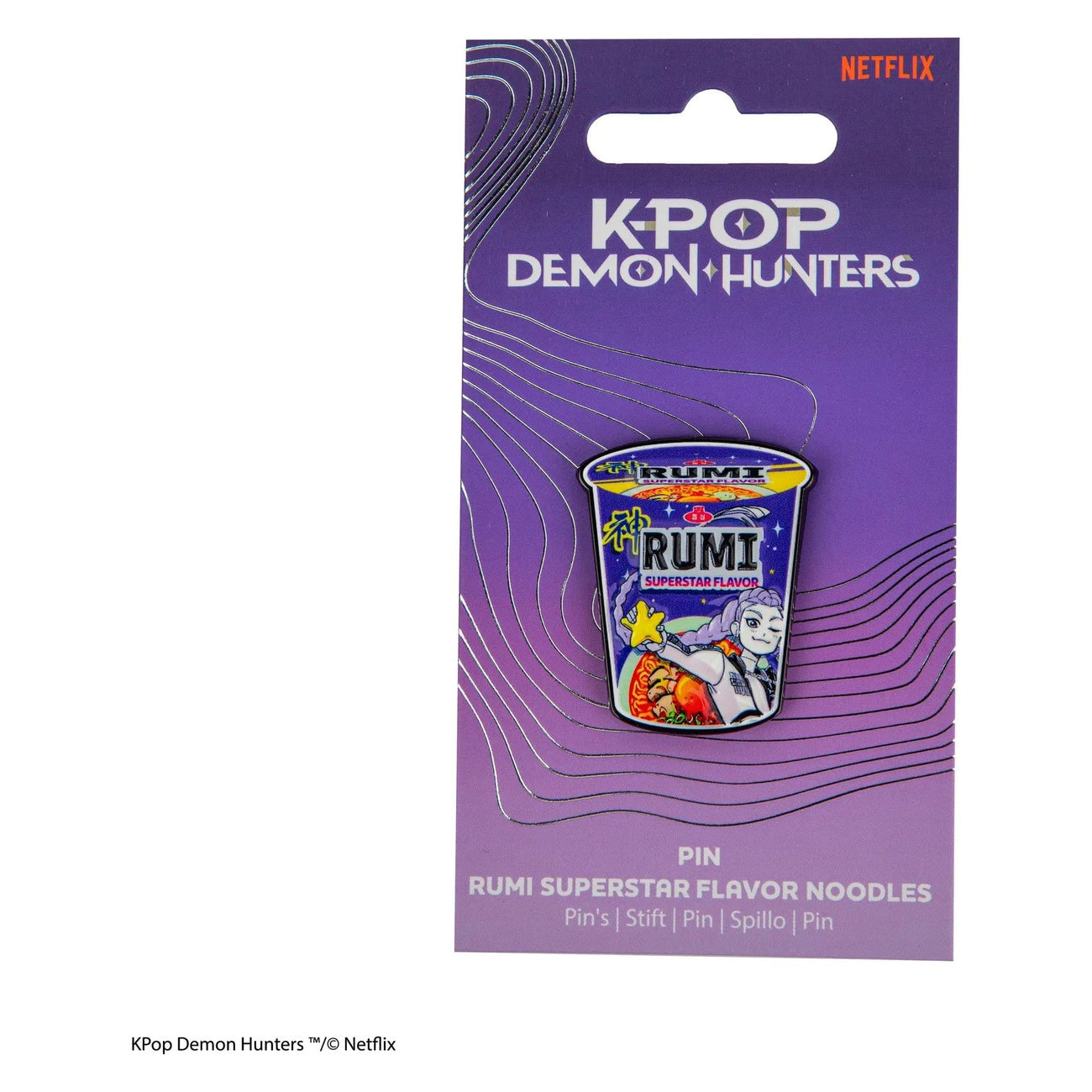 Produktbild KPop Demon Hunters pin Rumi Superstar Flavor Noodles