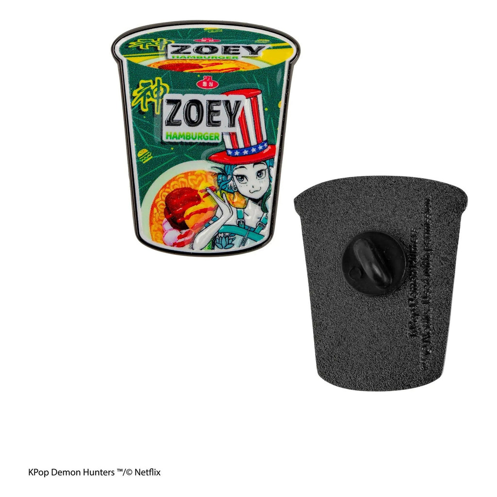 Produktbild KPop Demon Hunters pin Zoey Hamburger Noodles