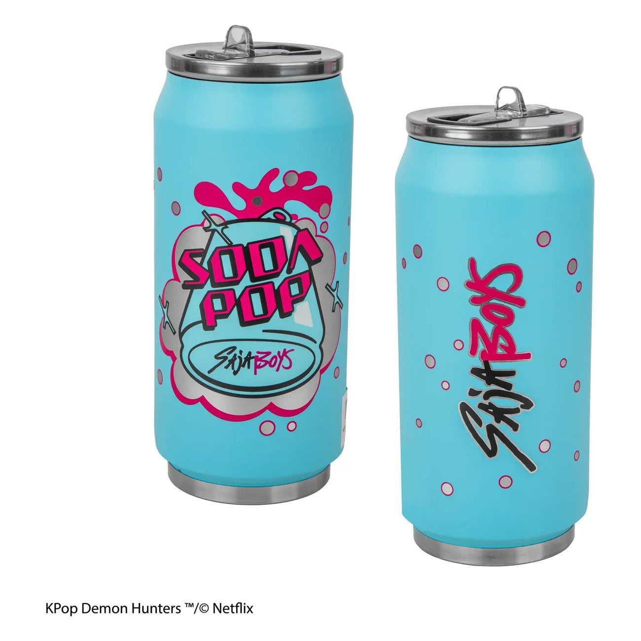 Produktbild KPop Demon Hunters Soda Pop Can termosmugg med sugrör