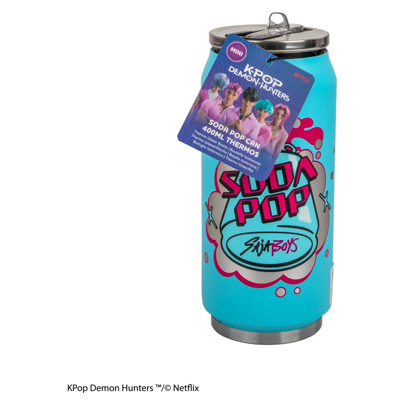 Produktbild KPop Demon Hunters Soda Pop Can termosmugg med sugrör
