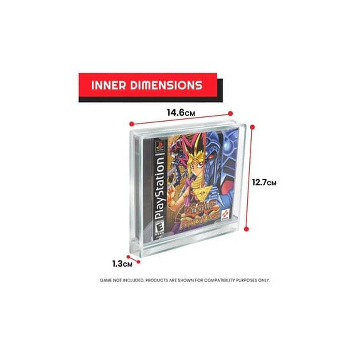 Produktbild 2-pack akrylfodral för PlayStation 1