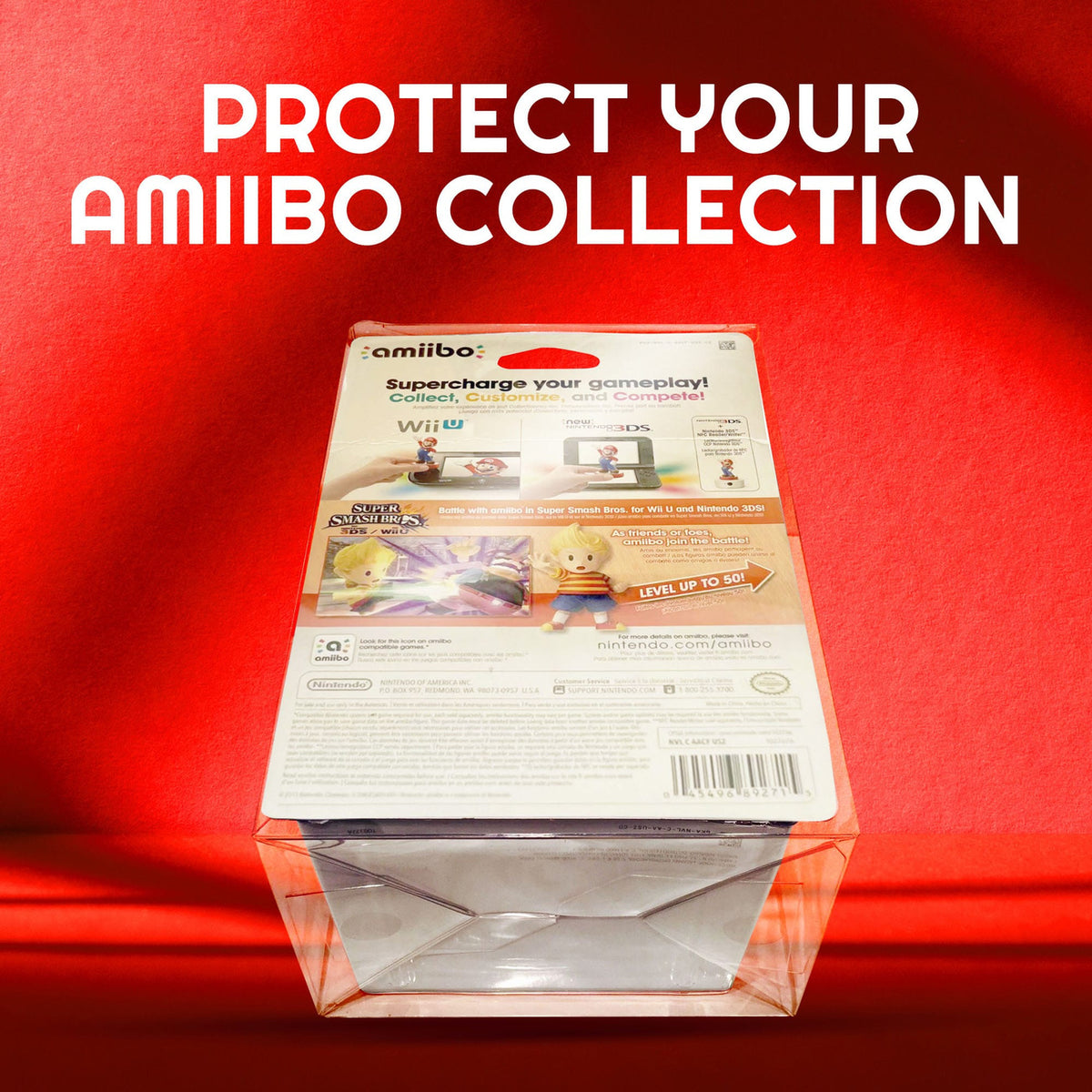 Produktbild 10-pack PET-fodral för Amiibo-figurer