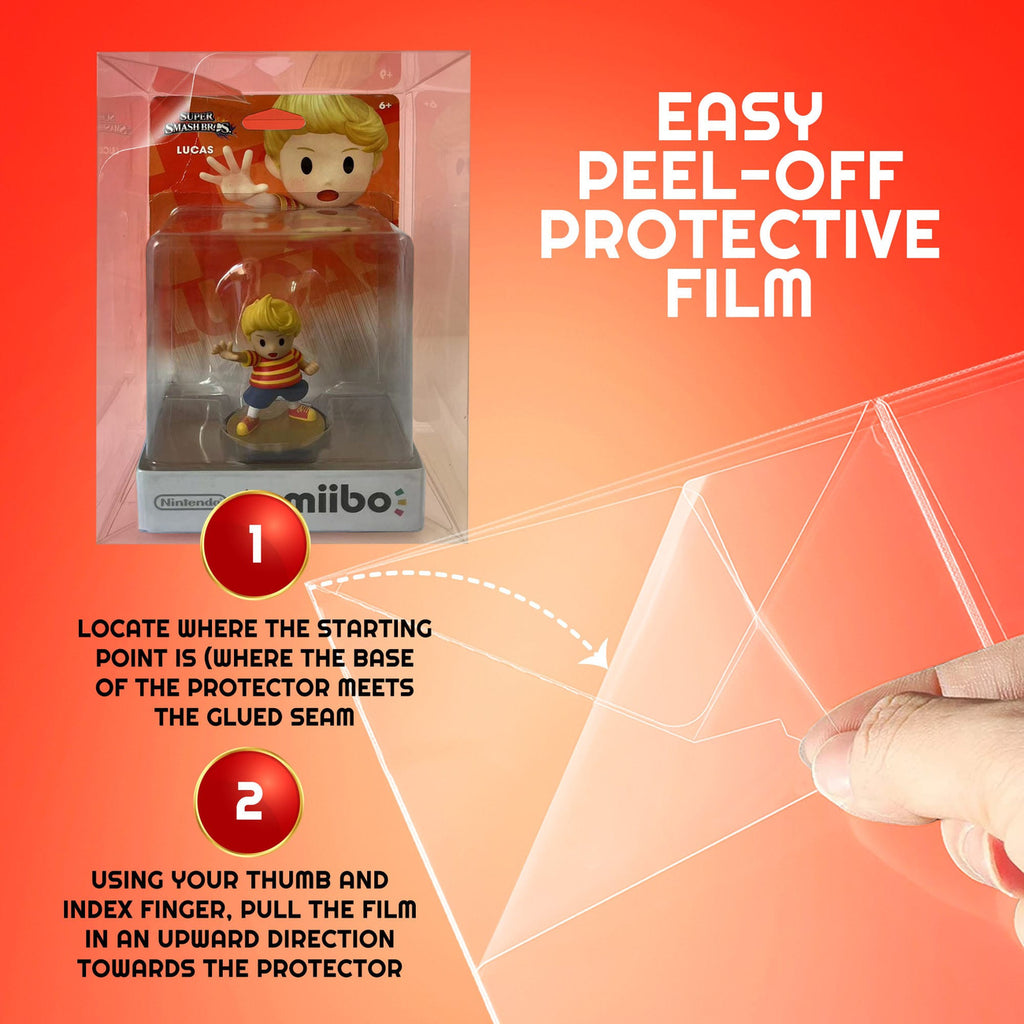 Produktbild 10-pack PET-fodral för Amiibo-figurer