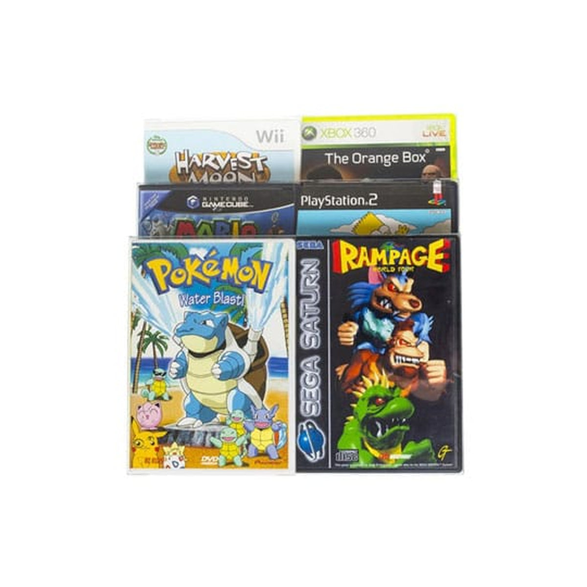 Produktbild PET-fodral 25-pack för GameCube/XBOX 360/Wii/PS2/DVD