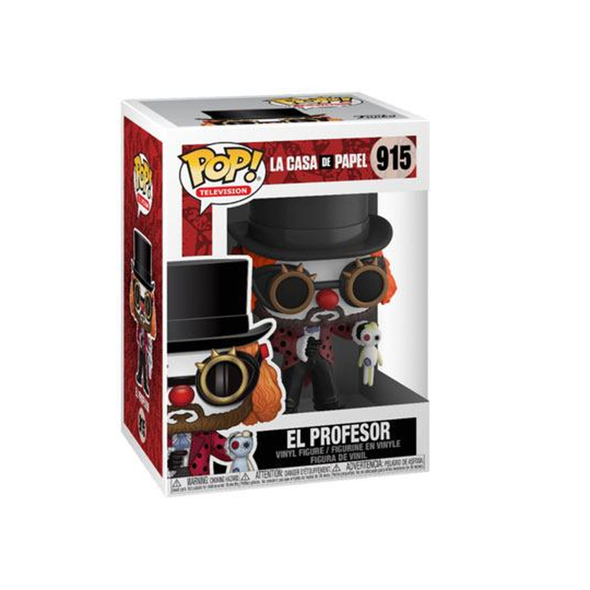 Produktbild La Casa de Papel POP! TV Vinylfigur Professorn som clown 9 cm