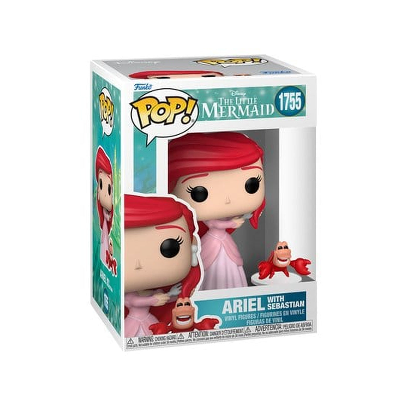 Produktbild Den lilla sjöjungfrun POP! Vinylfigur S3 – Ariel med Sebastian