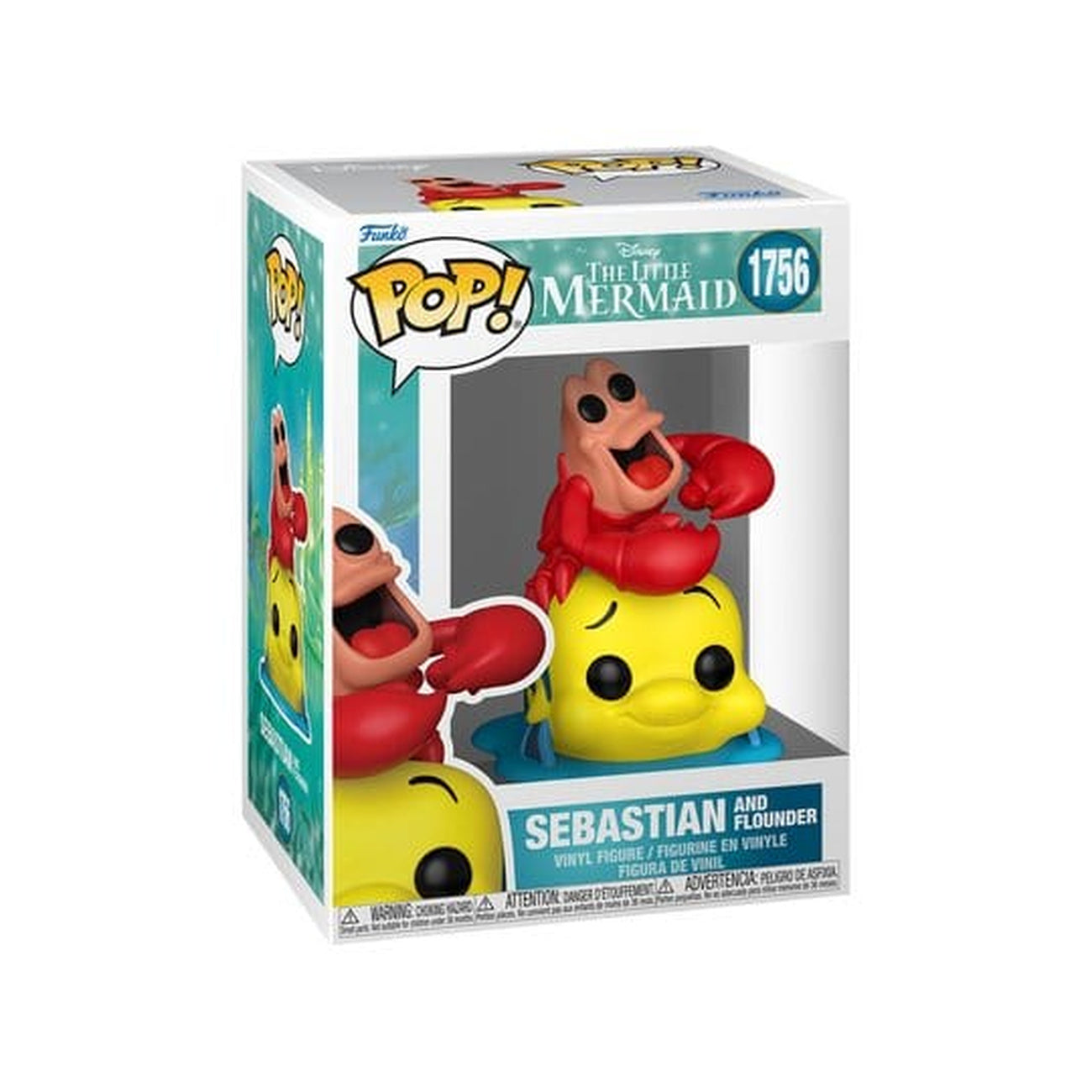 Produktbild Disney POP! Vinylfigur: TLM S3 - Sebastian & Flounder 9 cm