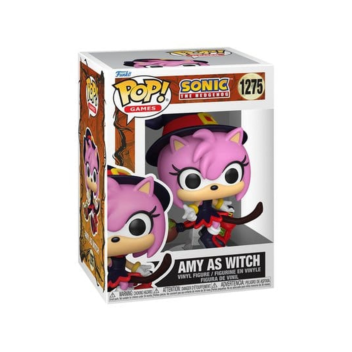 Produktbild Sonic the Hedgehog POP! Games Vinylfigur Amy on Broom 9 cm
